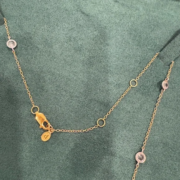 Dorsey 8 Stone Two Tone Clemence Necklace - Picture 4 of 5